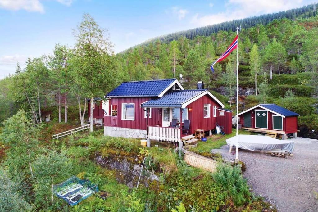 Cozy Cabin With A Great View Skamdal Экстерьер фото